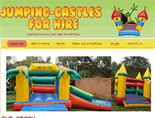 Tablet Screenshot of jumping-castlesforhire.co.za